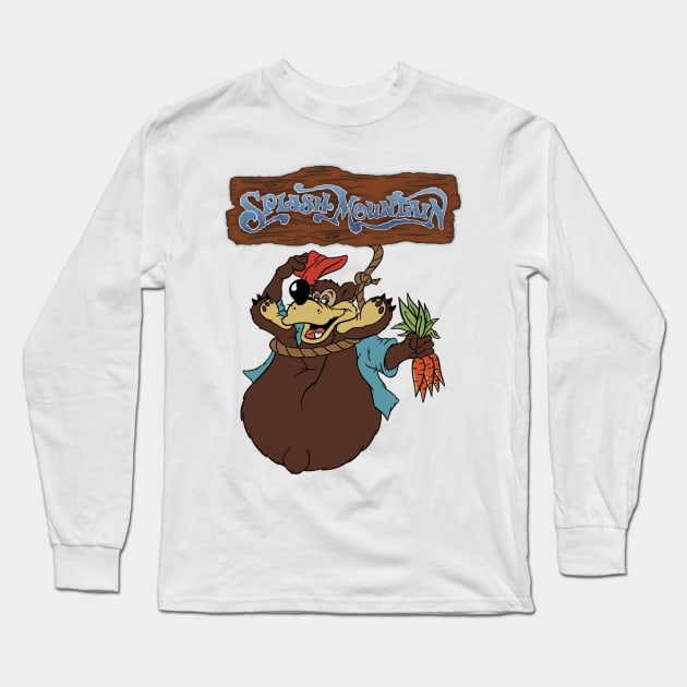 Splash Mountain Brer Bear Long Sleeve T-Shirt by Legend of Louis Design Co.